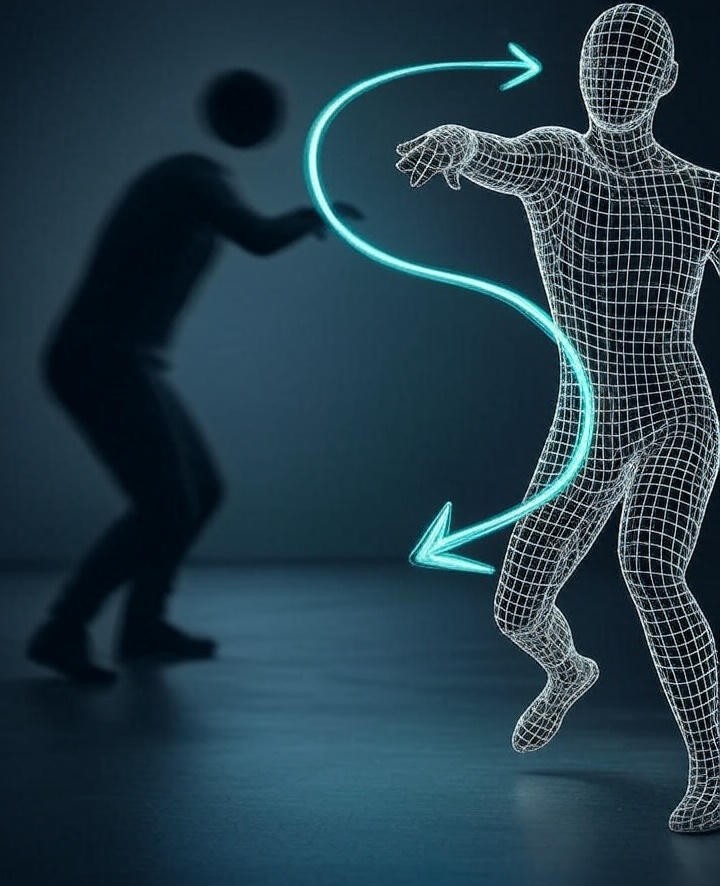Visualization of the feel vs. real feedback loop.